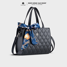 Túi Yuumy ( Thời trang nữ phối khăn thắt nơ size 25 - Túi xách da Seasand YTX45 )