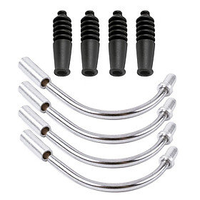 Bộ 4 cái ống thép uốn cong bảo vệ dây cáp xe đạp MTB