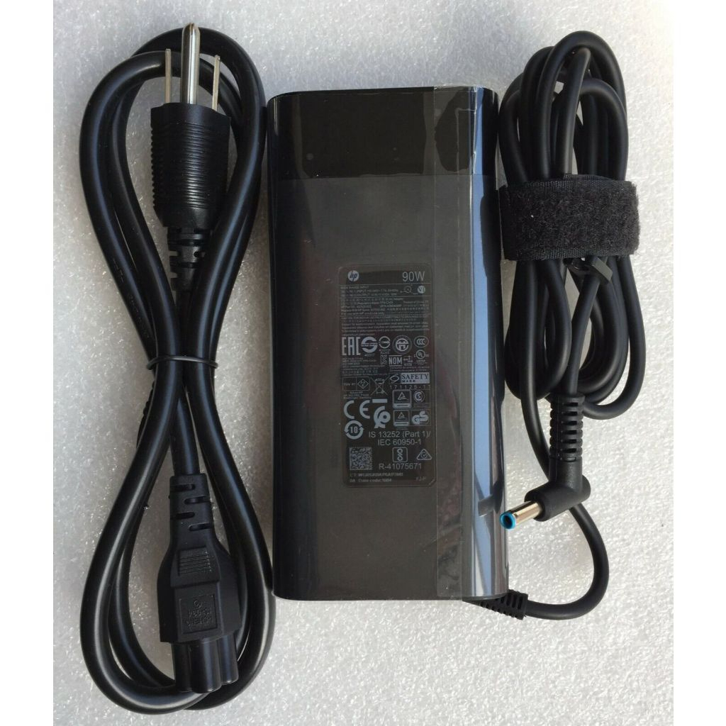 Adapter Sạc Laptop HP 90W Oval - Đầu Kim Nhỏ 4.5mm x 3.0mm - Sạc oval kiểu mới dùng cho HP Pavilion, Envy, Spectre, Stream - Hàng chính hãng