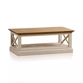 Bàn Trà Seychelles Gỗ Sồi Ibie LTTSEYO - Trắng (120 x 60 cm)