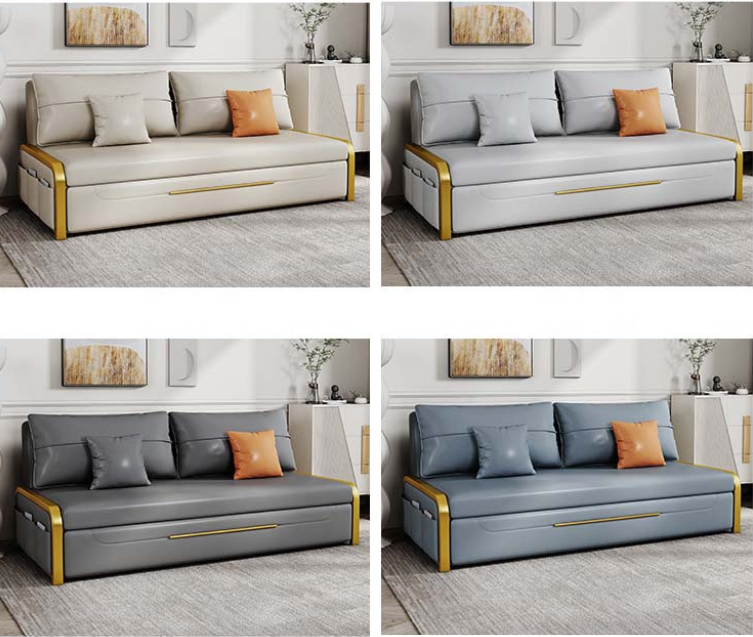 Sofa giường đa năng hộc kéo HGK-09 ngăn chứa đồ tiện dụng Tundo KT 1m8