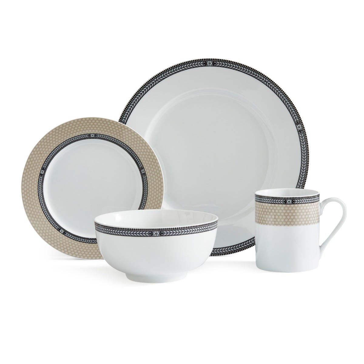 Portmeirion Home Bộ bát 16 món Vintage Chic Nhập khẩu Anh Quốc