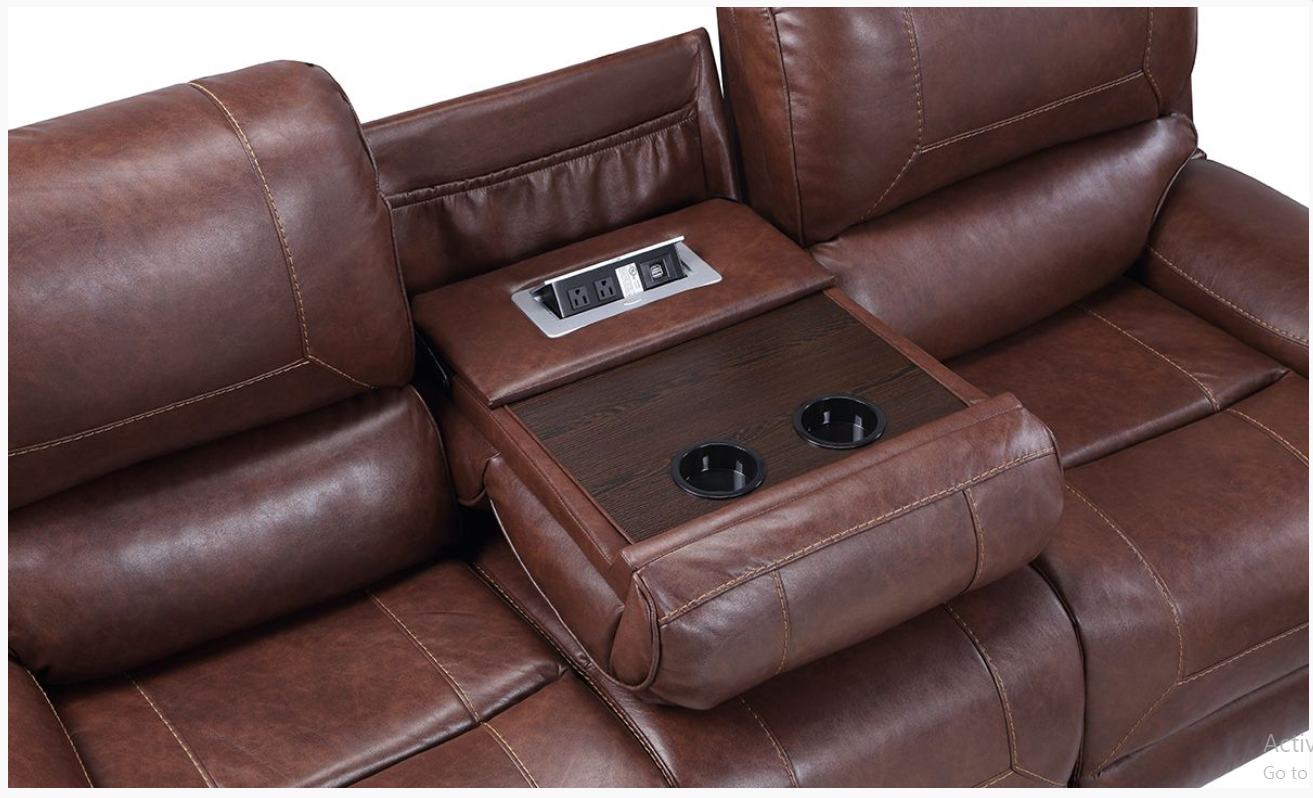 Ghế sofa thông minh ngã cơ cổng sạc USB ổ điện có khay nước Juno sofa STG3CT