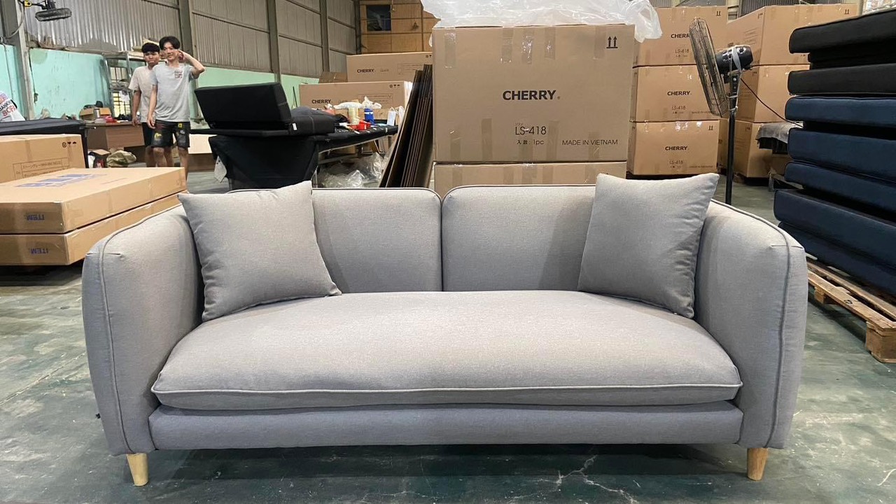 Sofa băng HOTHIT Tundo 1m8 tặng 2 gối trang trí