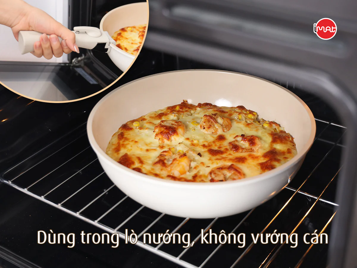 Bộ 3 nồi chảo cán rời Neoflam Hàn Quốc.Bao gồm, nồi 20cm, chảo chiên 24cm, chảo xào đa năng 26cm.