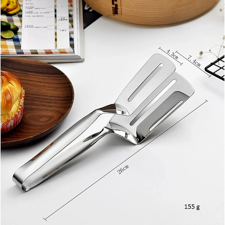 Kẹp gắp đồ ăn bằng inox Kẹp gắp thức ăn inox 304 - 26cm