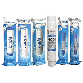 Combo 6 lõi lọc nước Karofi chính hãng dùng cho máy lọc nước Karofi HCV200RO - Hàng Chính Hãng