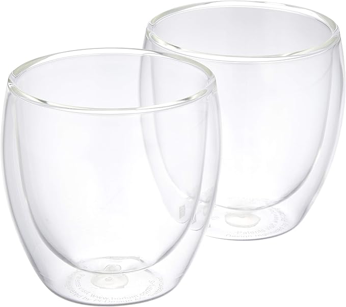 Bộ 2 cốc thủy tinh Bodum Pavina Double Wall Thermo-Glasses 250ml 2 lớp chịu nhiệt Hàng chính hãng