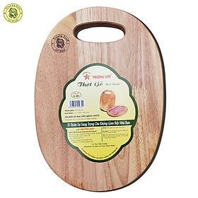 Thớt Gỗ Cao Su Hình Hột Xoài A285 ( 28.5 x 20 x 2 cm ) - Đồ Dùng Nhà Bếp Thương Hiệu Trường Sơn