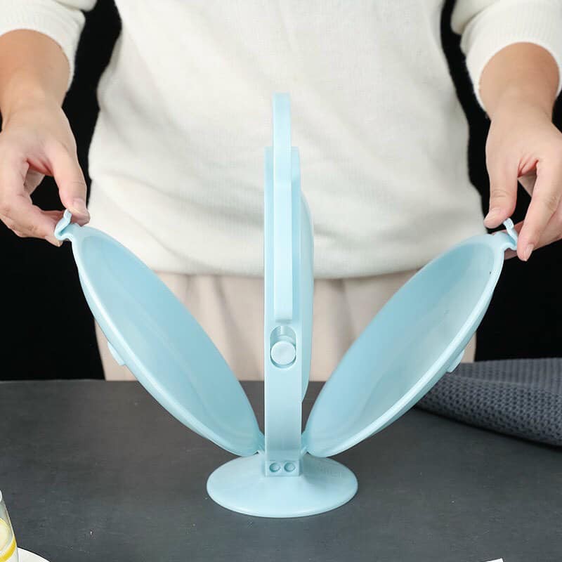 Khay Đĩa Mứt Gấp Gọn Để Bàn - Tích Hợp 3 đĩa Đựng Hoa Quả, Bánh Kẹo, Mứt Tết - Chất Liệu Nhựa ABS Cao Cấp Chính Hãng MINIIN- Giao Màu Ngẫu Nhiên