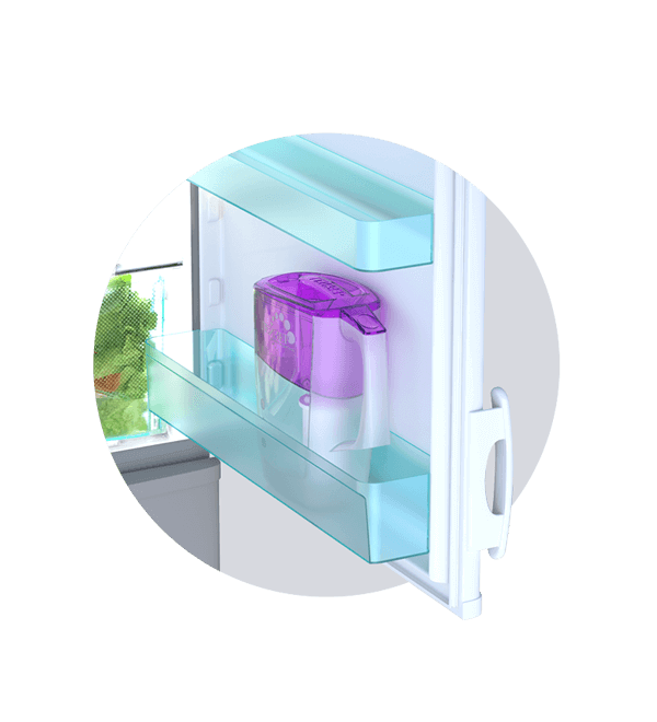 Bình lọc nước kháng khuẩn Mini nano Geyser 2.5L - hàng chính hãng