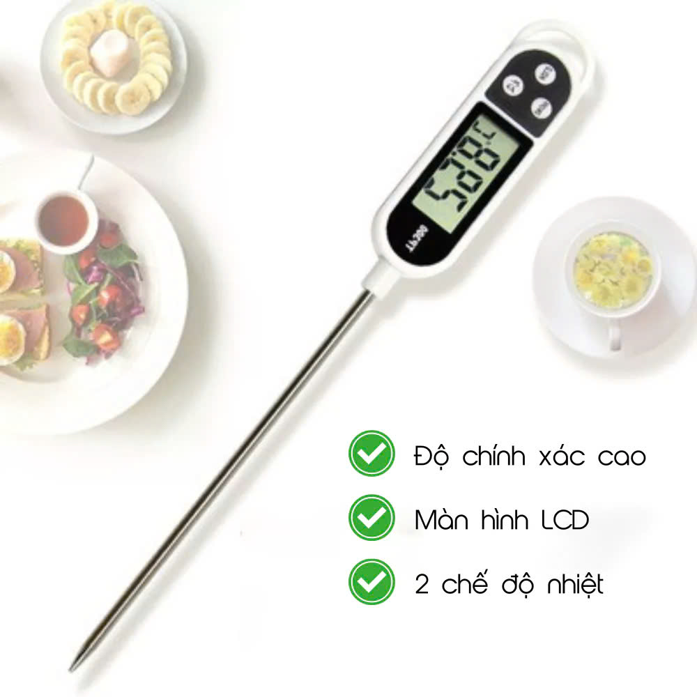 Nhiệt kế đo thực phẩm Nhiệt Kế Đo Nhiệt Độ Sữa và Đồ Ăn Cho Bé