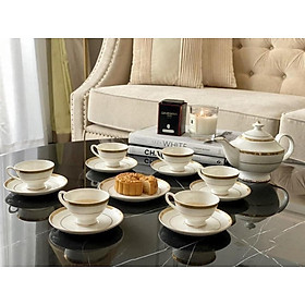 Bộ trà hoàng gia viền vàng Imperial Hàng chính hãng