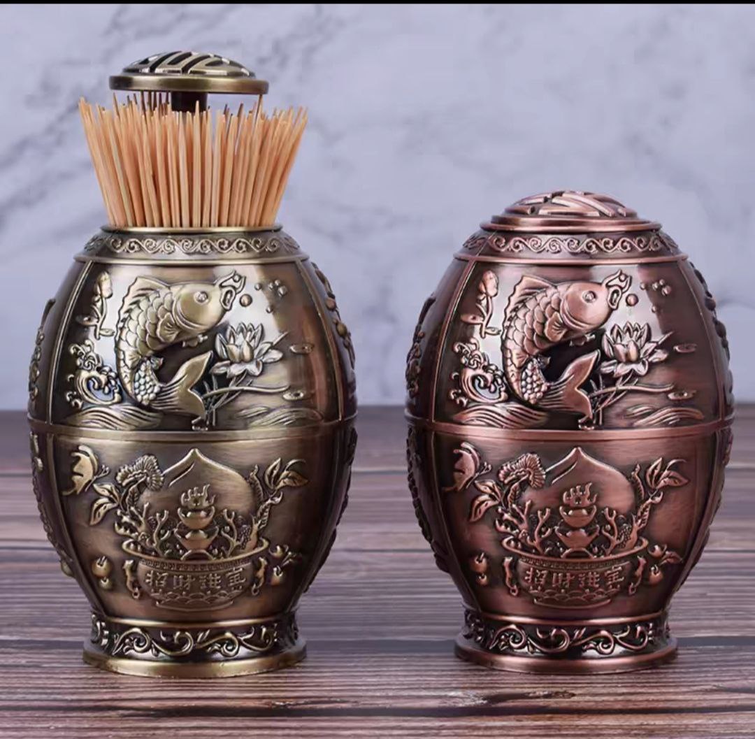 LỌ ĐỰNG TĂM ĐỒNG GIẢ CỔ TRÒN - ANTH501