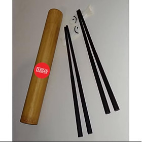 ĐŨA CÁ NHÂN .SÉT 2 ĐÔI ĐŨA GỖ MUN ĐỰNG TRONG ỐNG TRE
