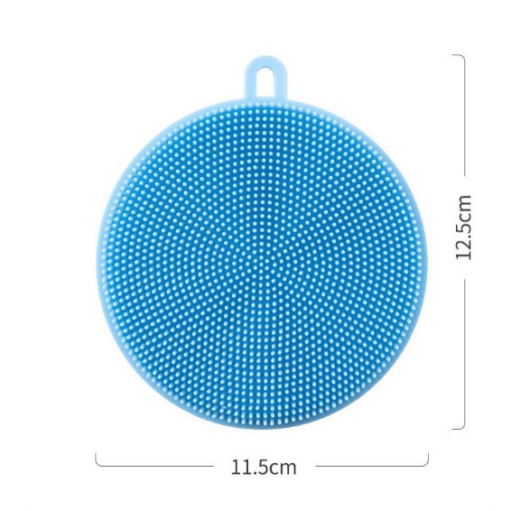 Miếng Rửa Chén Bát Xoong Nồi, Rau Củ Quả Đa Năng Silicon Có Lỗ Treo Nhỏ Gọn Tiện Lợi, Dễ Dàng Vệ Sinh
