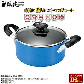 Nồi chống dính cao cấp 5 lớp đáy từ Show-A - Size 20cm - Hàng Nội Địa Nhật Bản
