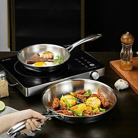 Chảo Inox  Đúc Liền Chiên xào đa năng- PHẢI TÔI CHẢO