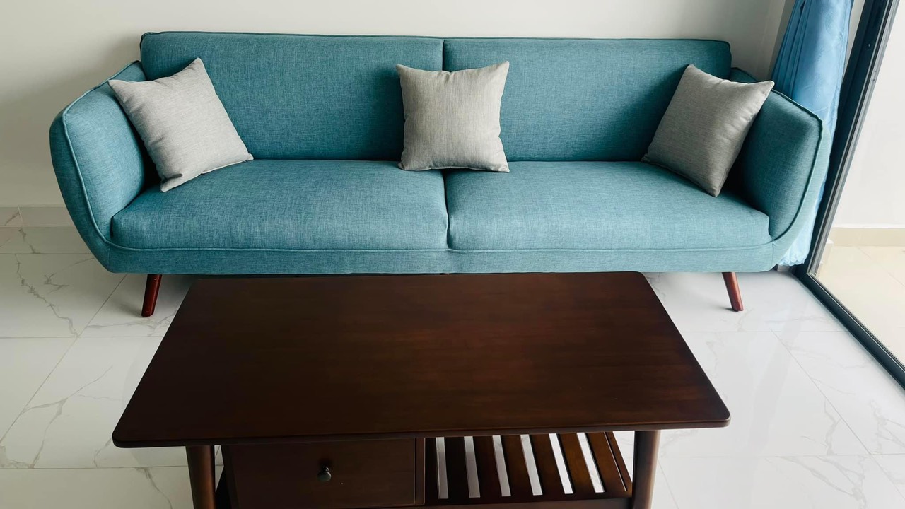 Bộ sofa băng 2 đôn Juno Sofa băng gỗ kiểu Nhật