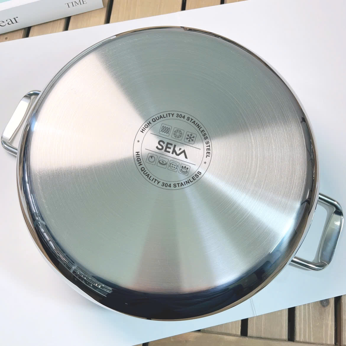Nồi Canh SEKA Inox Cao Cấp Size 16cm, 20cm, 26cm nồi hầm kho thịt kho cá, nồi dùng cho mọi loại bếp