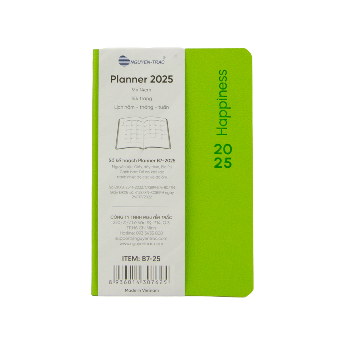 Sổ Lịch Planner 2025 - B7 - Nguyễn Trắc