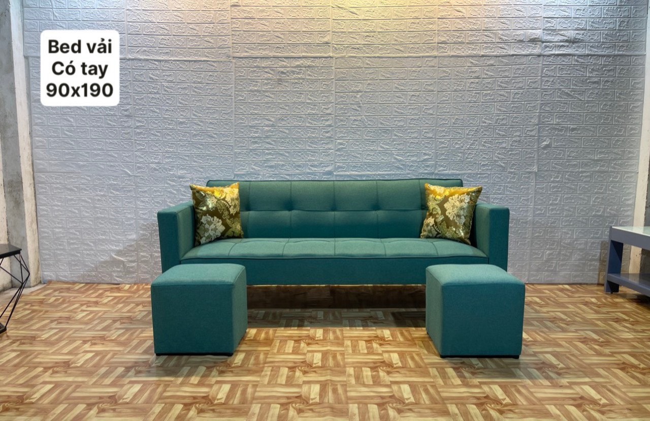 Bộ sofa bed có tay 1m9 tiện lợi Tundo cho chung cư, căn hộ giá rẻ