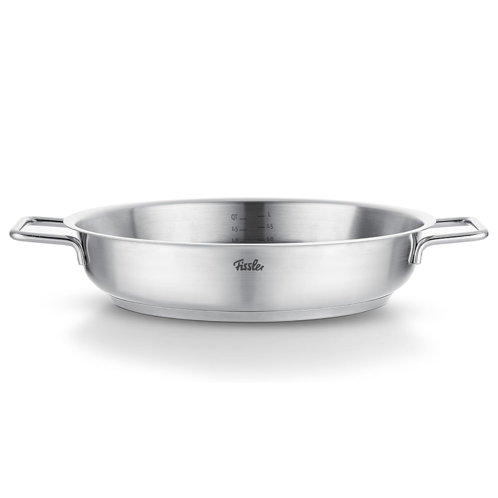 Chảo inox Fissler 086-384-24-100/0 Pure, 24cm Made in Germany Hàng chính hãng