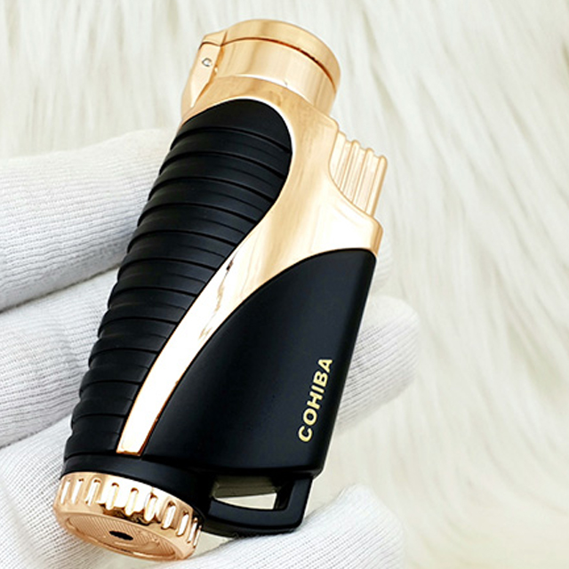 Vỏ Hộp Quẹt Bật Lửa Khò 3 Tia COB-399 Kèm Đục I Ga Tiện Lợi Đẹp Độc Lạ - Dùng Gas Cao Cấp