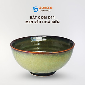 Bát Cơm D11 Men Rêu Hoả Biến - Chén Cơm Men Rêu Hoả Biến - Bát Ăn Cơm