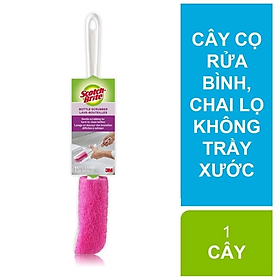 Cây cọ rửa bình, chai lọ 3M Scotch-Brite, lớp mút cao cấp lấy sạch vết bẩn, 1 cây, 5x36x3cm, Dùng cọ rửa bình, chai lọ