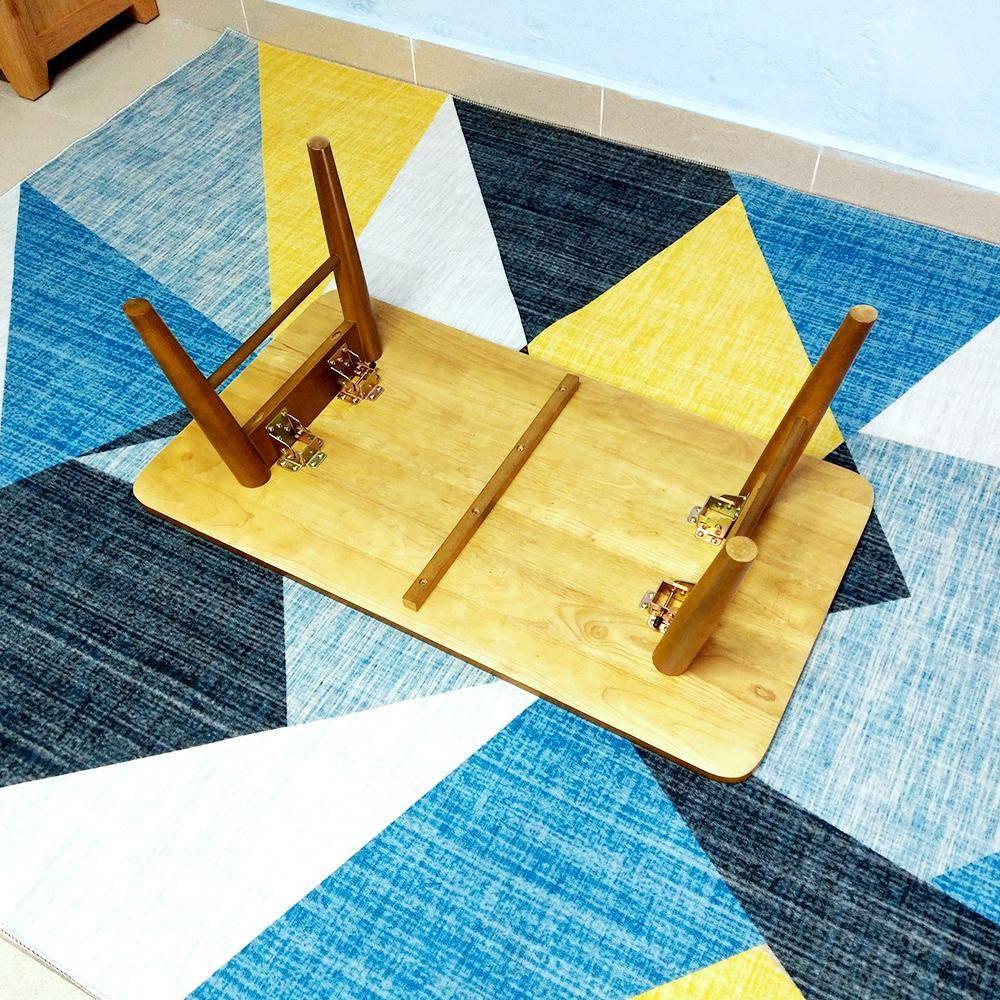 Bàn trà, bàn sofa phòng khách xếp gọn IBIE Chiba không phên gỗ cao su tùy chọn kích thước, màu sắc, chất lượng xuất khẩu