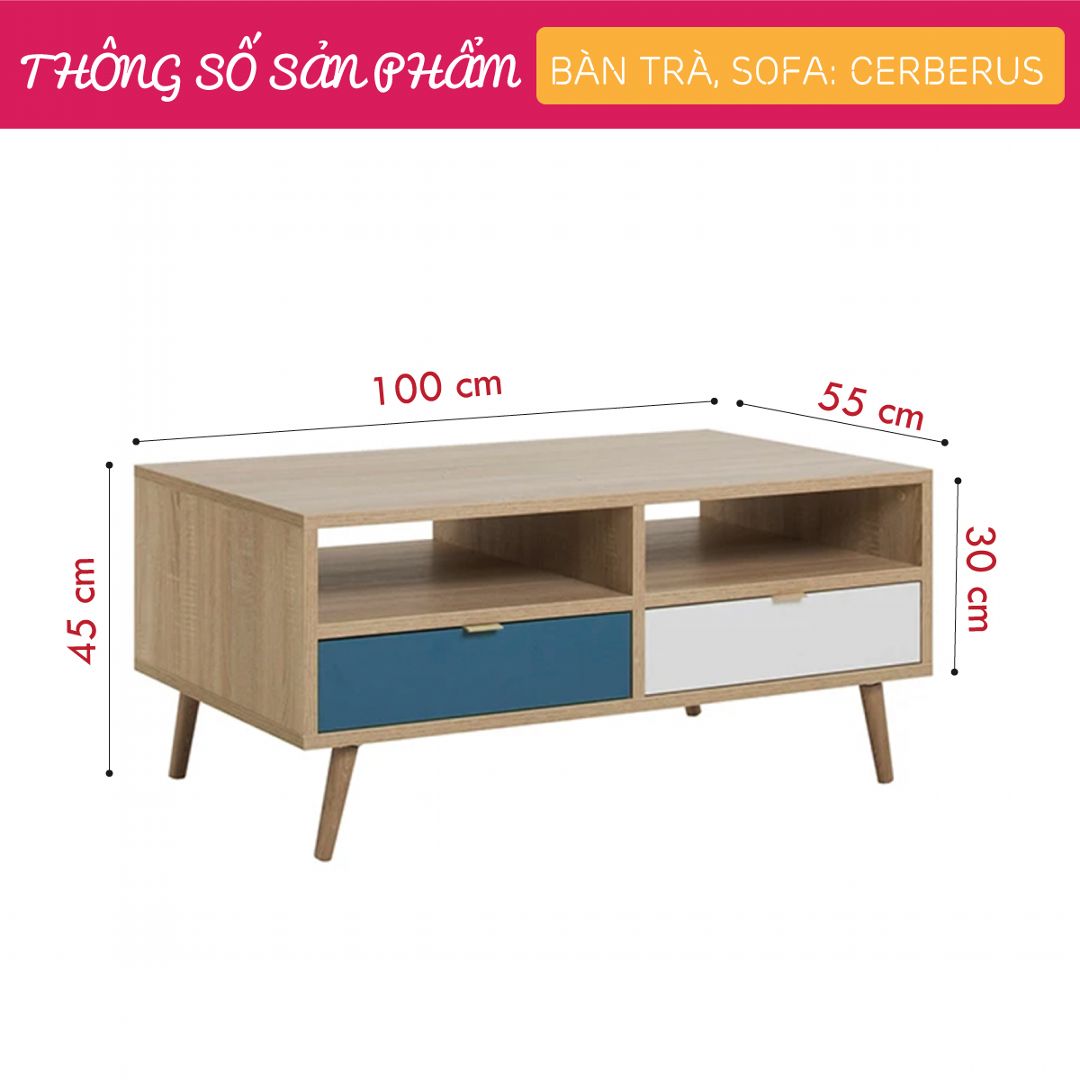 Bàn sofa hiện đại kiểu dáng đẹp SMLIFE Cerberuse