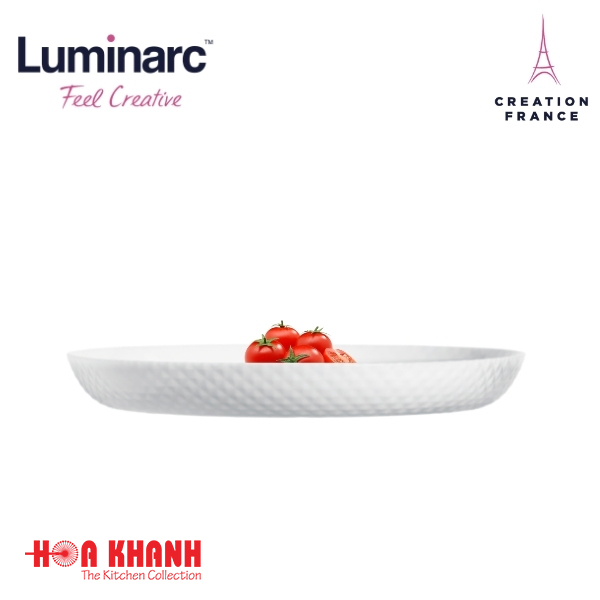 Đĩa Thủy Tinh Luminarc Precious 19cm chịu nhiệt, kháng vỡ - 1 đĩa - Q1661