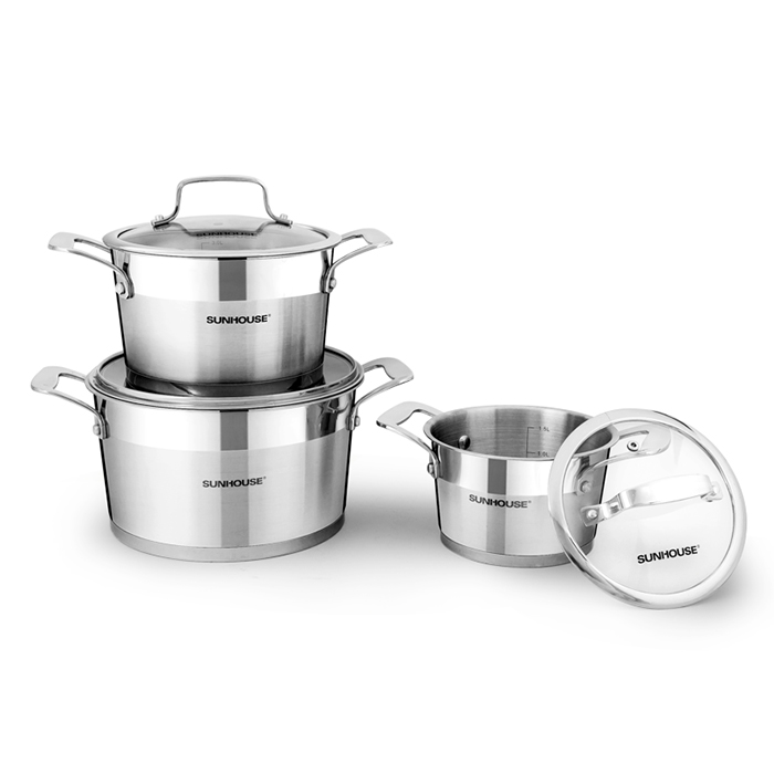 Bộ Nồi Inox 5 Đáy Sunhouse SH779
