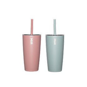 MiiR - Ly giữ nhiệt Tumbler Kèm Ống Hút - Màu Xanh Sương Mai/ Hồng Gỗ- 473ml