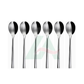Bộ 6c Muỗng Ăn 107000 - Inox 304 Stainless Steel 18/10 Đồ dùng bàn tiệc nhà hàng khách sạn cao cấp (Set of 6pcs Table Spoon SS18/10)