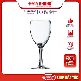 Ly Rượu Vang  Thuỷ Tinh Luminarc Elegance 140ML, 190ML, 250ML & 350ML - bộ 6 ly - L13729, L12055, L13735 & D3179