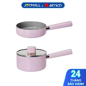 Bộ nồi chảo chống dính Baby full induction EL-5221LA16 size 16cm, Hàng chính hãng, đáy từ- JoyMall