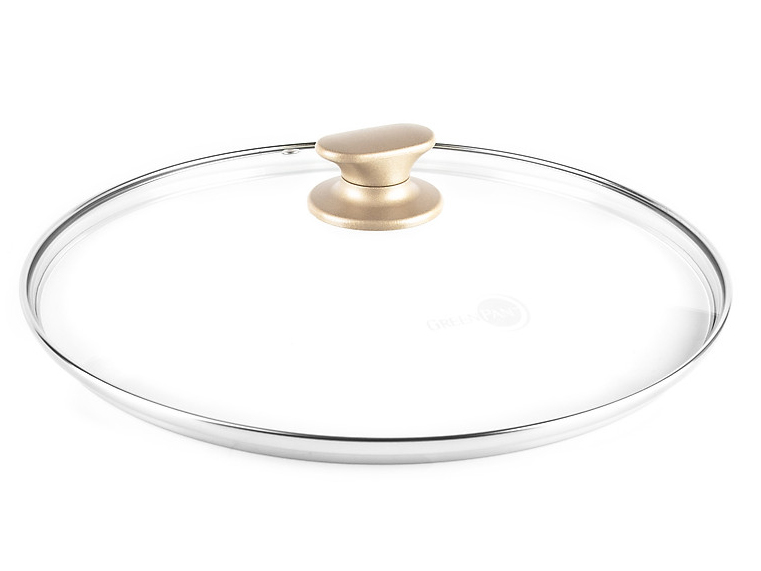 Chảo sâu lòng có nắp kính Greenpan 20cm CAMBRIDGE BRONZE CC004474-001 Hàng chính hãng