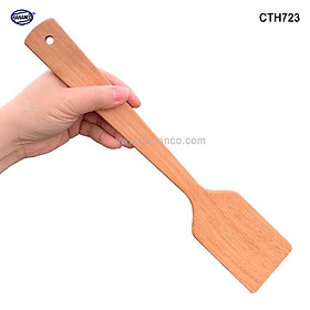 Xẻng nấu ăn bằng gỗ tự nhiên (CTH723) Chiên xào các loai, Chịu nhiệt cao, không tiết chất độc hại khi đun nấu