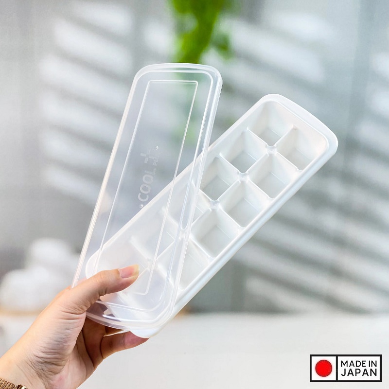 Khay tạo đá viên có nắp vệ sinh tiện dụng - Hàng nội địa Nhật