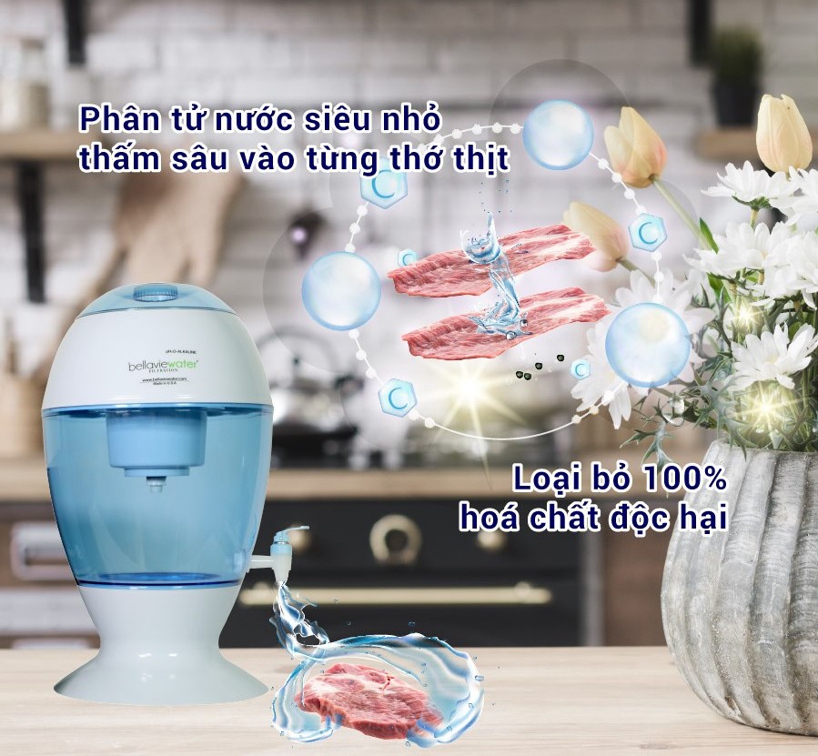 Bình Lọc Nước Ion Kiềm BellaVie Water