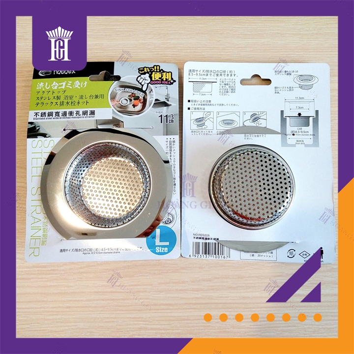 Lọc Rác Inox Bồn Rửa Chén Size L 11.3cm Chặn Rác Inox Chậu Rửa Bát Hoàng Gia Haodex Inox 201 Siêu Bền 2 Mặt Mạ Bóng Chất Lượng Cao – Hàng Nhập Khẩu.