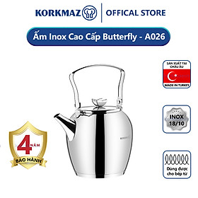 Bình trà Inox 18/10 Korkmaz Butterfly 2.3 lít