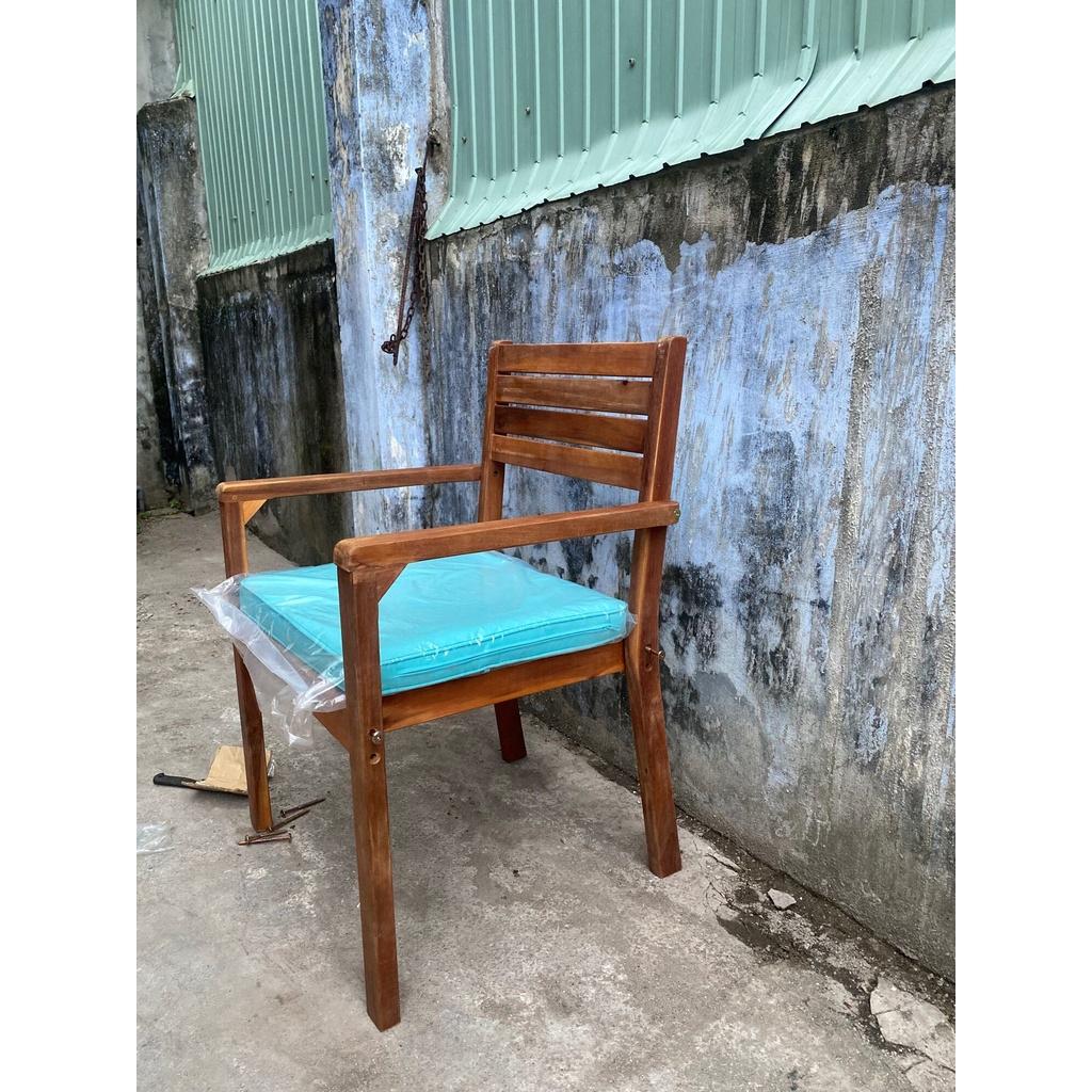 Ghế gỗ thư giãn kèm nệm (1 thùng 2 cái) hàng xuất khẩu