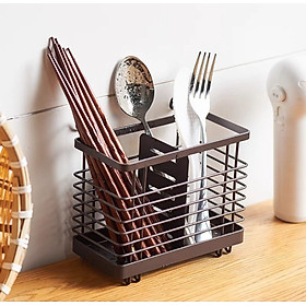 Ống đũa 2 ngăn INOX 304 Long vân