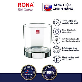 Bộ 6 ly uống nước Whisky, Nước  Rona 280 ml Slovakia Czech Republic