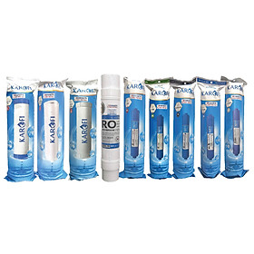 Combo 9 lõi lọc nước Karofi chính hãng dùng cho máy lọc nước Karofi O-s129/A - Hàng Chính Hãng