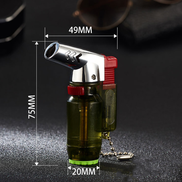 Vỏ Hột Quẹt Bật Lửa Hộp Quẹt Khò Gas 1 Tia Kiêm Móc Khóa Tiện Dụng Hongbo HB-852 Thiết Kế Đẹp Độc Lạ - Giao Màu Ngẫu Nhiên