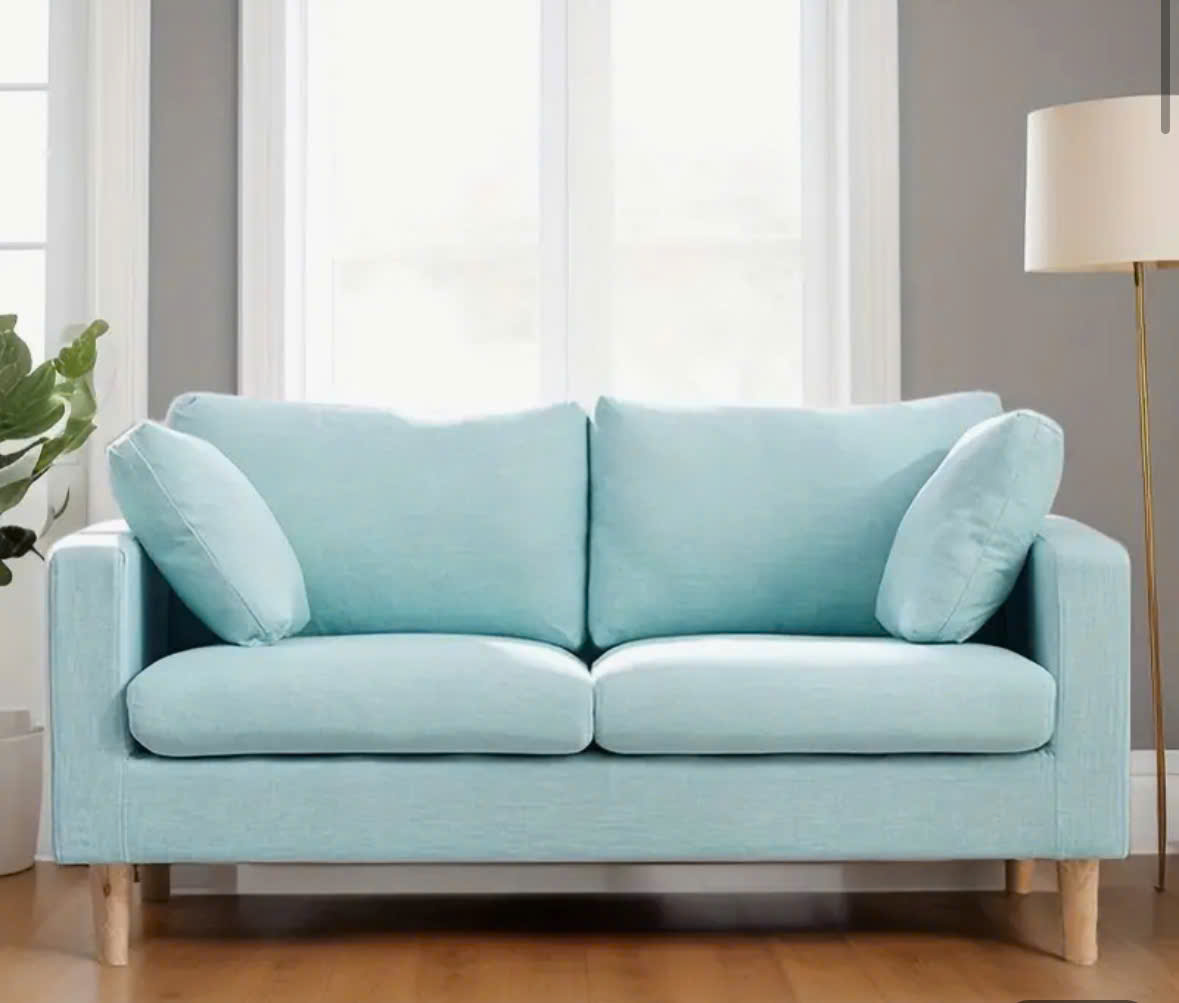 Sofa Juno Contemporary Japanese-Inspired Sofa with Storage - 2-Seater, Removable & Washable Cover, Hardwood Frame for Living Room